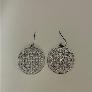 American Eagle Outfitters Silver Mandala Earrings